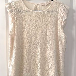 Lace size large top from Loft